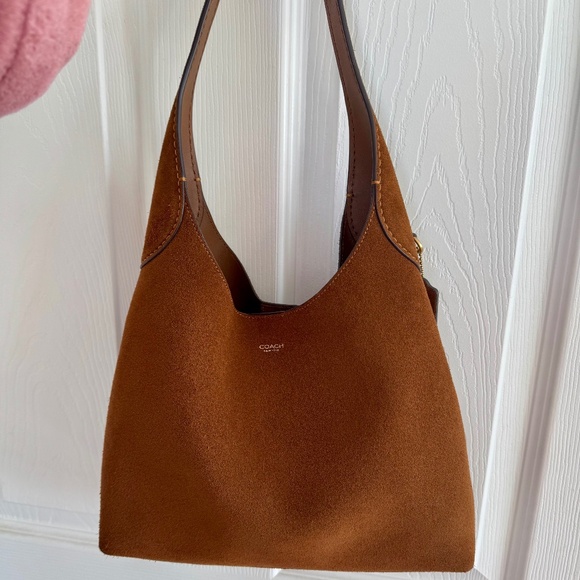 Coach Handbags - Coach Brooklyn 28 in Warm Brown Suede